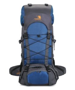 Free Knight 60L Hardback Camping Backpack with Rain Cover FK008 - Navy Blue