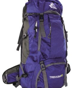 Free Knight 60L Water Resistant All-Purpose Camping Backpack with Rain Cover - Purple