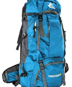 Free Knight 60L Water Resistant Camping Backpack with Rain Cover - Cyan