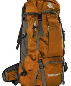 Free Knight 60L Water Resistant Camping Backpack with Rain Cover - Golden Brown
