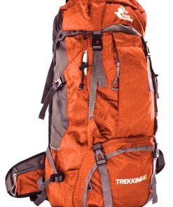 Free Knight 60L Water Resistant Camping Backpack with Rain Cover - Orange