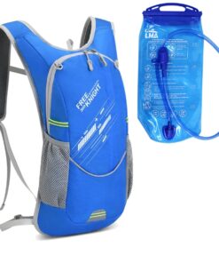 Free Knight 7 Litre Sports Hydration Backpack and 2L LMA Water Bladder FK0217 - Blue