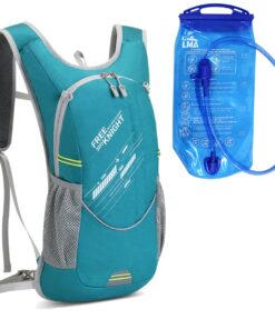 Free Knight 7 Litre Sports Hydration Backpack and 2L LMA Water Bladder FK0217 - Green