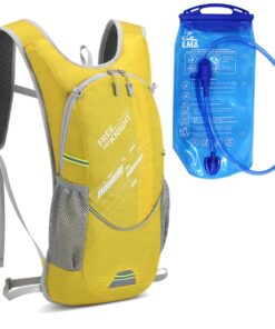 Free Knight 7 Litre Sports Hydration Backpack and 2L LMA Water Bladder FK0217 - Yellow