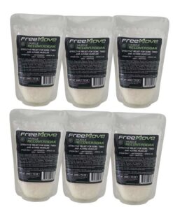 FreeMove muscle recover bath soak 6x200g single use packs