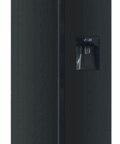 Defy 496L Black Glass Side by Side Fridge DFF456