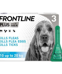 Frontline Plus Fleas, Ticks & Lice Treatment for Dog (Size: M)