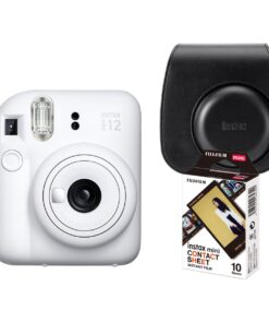 Fujifilm Instax Mini 12 Camera Kit Black and White