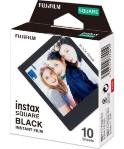 Fujifilm Instax Square Film Black Frame Pack of 10