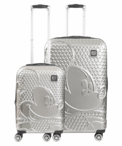 FUL - Disney - Mickey Mouse 2-Piece Luggage Set - Silver