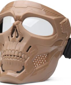 Full Face Motorcycle GelSoft Paintball Airsoft Mask Game NTMS220 Khaki