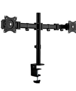 Full Motion Adjustable Dual Monitor Desktop Mount For 13-27 Inch