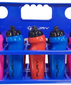 Fury Collapsible Carrier + Squeeze Water Bottle Set of 10