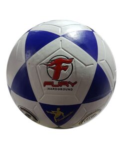 Fury Hard Ground Soccerball/Football-Size 5 BLK - White/Blue
