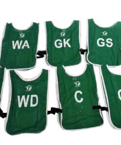 Fury Netball Bibs With Positions - Set Of 7 - Emerald