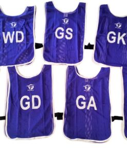 Fury Netball Bibs With Positions - Set Of 7 - Purple