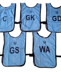 Fury Netball Bibs With Positions - Set Of 7 - Sky Blue