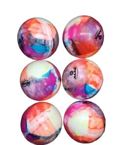 Fury Smooth Rainbow Hockey Ball - Pack of 6