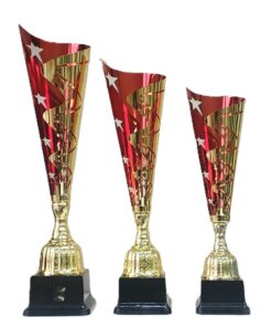 Future Star Trophy - Gold and Red - Set of 3
