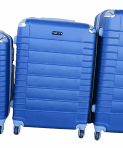 Gaily ABS 3-Piece Spinner Luggage Set-Blue Durable, Lightweight,360 Wheels