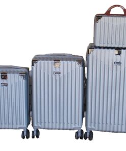 GALAXIA Hard-Shell Luggage Set with Spinner Wheels - Silver - 4-Piece
