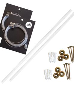 Gallery Picture Hanging Rail Kit - 2m - 4kg hooks - Little Finds