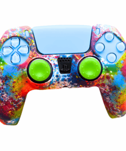 Gamer Guard Silicone Cover for PS5 Controller & Joystick Caps - Splatter