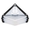 Garden Camping Heavy Duty Clear PE Tarpaulin With Eyelets - 10.5m