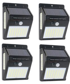 Garden Solar Led Light Outdoor Lamp Motion Sensor LED set of 4 (10 x 12cm)