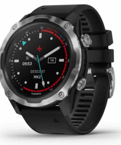 Garmin Descent Mk2 Dive Watch Computer - Stainless Steel With Black Band