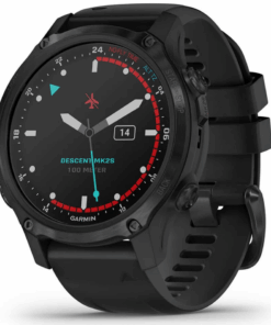 Garmin Descent Mk2S Dive Computer & Multisport GPS Smartwatch - Carbon Grey DLC With Black Silicone Band