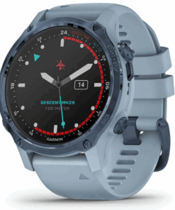 Garmin Descent Mk2S Dive Computer & Multisport GPS Smartwatch - Mineral Blue With Sea Foam Silicone Band