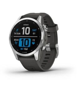 Garmin fenix 7S Multisport GPS Smartwatch (42mm) - Silver with Graphite Band