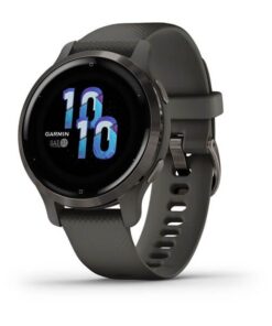 Garmin Venu 2S Smartwatch (40mm) - Slate Bezel with Graphite Case & Silicone Band