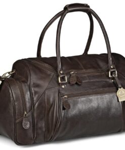 Gary Player Leather Weekend Bag - Brown