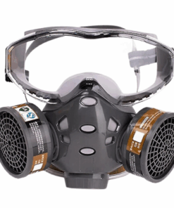 Gas Mask With Safety Goggles, Dust Respirator With Activated Carbon Filter