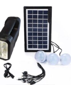 GD-8017A Solar Home Lighting System With 3 LED Bulbs