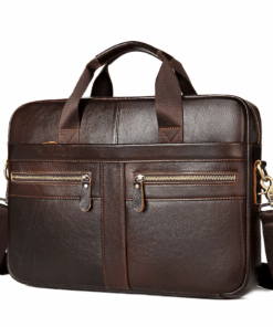 Gecko Trendy Laptop Bag with Luggage Strap - Coffee