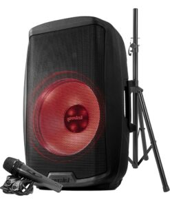 Gemini AS 2115BT LT PK: 2000W 15" Active Multi-LED Bluetooth Speaker