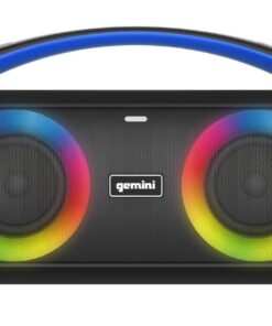 Gemini GGO 230L 50W Dual 3" Portable BT Boombox with LED Party Lighting