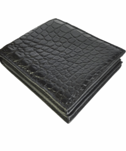Genuine Crocodile Leather Men's Wallet - Black