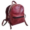Genuine Leather Backpack Laptop Bag - 15-17" - Cherry