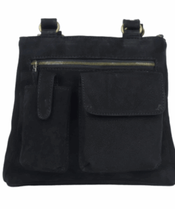 Genuine Leather Black Handbag B7