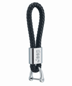 Genuine Leather Car Logo Keyring Metal - JEEP