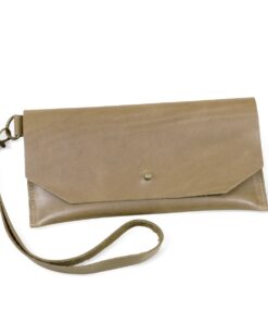 Genuine Leather Clutch Wallet - Hazelnut