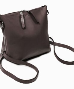 Genuine Leather Convertible Bag - Crossbody, Back Pack , Sling & Clutch Bag - Saddle Brown