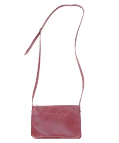 Genuine Leather Crossbody Bag - Brights Edition - XS - Plum