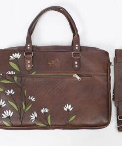 Genuine Leather Daisy Laptop Bag