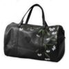Genuine Leather Daisy Painting Duffel - XL - Midnight