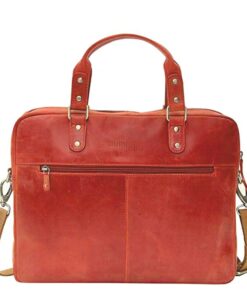 Genuine Leather Laptop Bag | 11" - 13" - Cherry